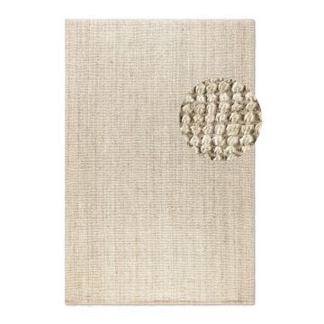 Covor crem din iută 190x280 cm Bouclé – Hanse Home