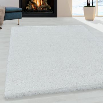 Covor Fluffy Alb 80x250 cm