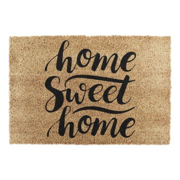 Covoraș de intrare din fibre de nucă de cocos 40x60 cm Home Sweet Home – Artsy Doormats