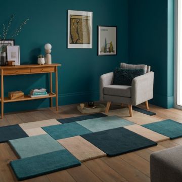 Covor Collage Teal 200X290 cm, Flair Rugs