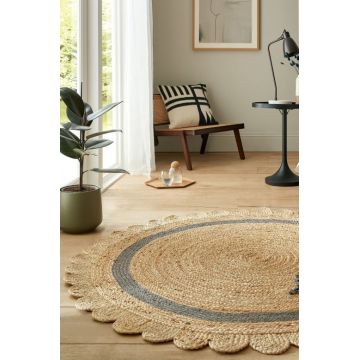 Covor Grace Natural/Gri 160X160 cm, rotund, Flair Rugs