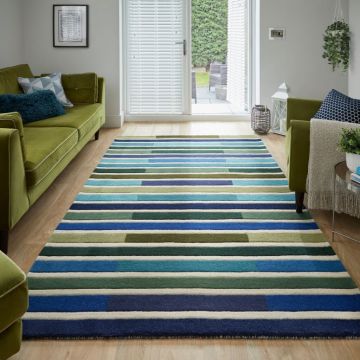 Covor Piano Verde/Multicolor 120X170 cm, Flair Rugs