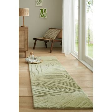 Covor traversă Lino Leaf Verde Sage 60X230 cm, Flair Rugs