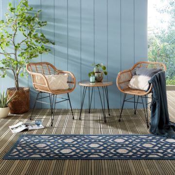 Covor traversă Oro Albastru 66X230 cm, Flair Rugs