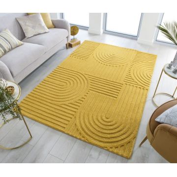 Covor Zen Garden Galben Ochre 160X230 cm, Flair Rugs