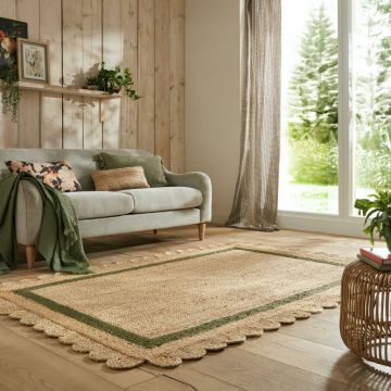 Covor Grace Natural/Verde 160X230 cm, Flair Rugs