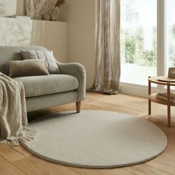 Covor Mellow Soft Natural 133X133 cm, rotund, Flair Rugs