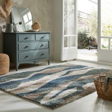 Covor Stream Albastru/Verde 160X230 cm, Flair Rugs