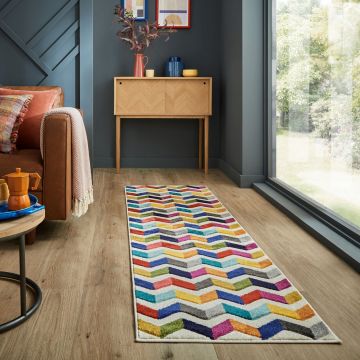 Covor Bolero Multi, Flair Rugs, 66x230 cm, polipropilena, multicolor