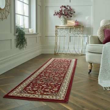 Covor Sherborne Red, Flair Rugs, 60x230 cm, polipropilena, rosu