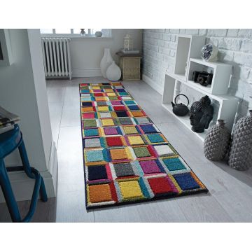 Covor Waltz Multi, Flair Rugs, 66x230 cm, polipropilena, multicolor