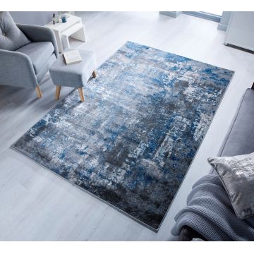 Covor Wonderlust, Flair Rugs, 200x290 cm, polipropilena, albastru/gri