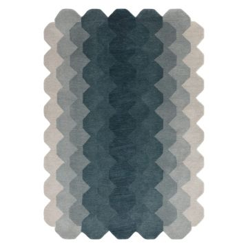 Covor albastru din lână 200x290 cm Hive – Asiatic Carpets