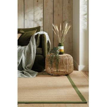 Covor Kira Jute Green, Flair Rugs, 200x290 cm, iuta/poliester, verde