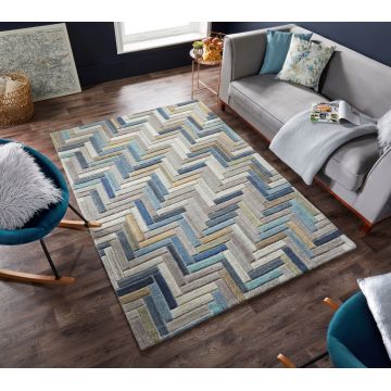 Covor Russo Natural/Multi, Flair Rugs, 120x170 cm, lana, multicolor