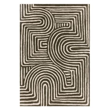 Covor verde handmade din lână 120x170 cm Reef – Asiatic Carpets