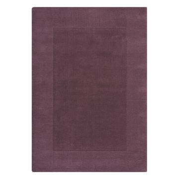 Covor violet handmade din lână 120x170 cm Border – Flair Rugs