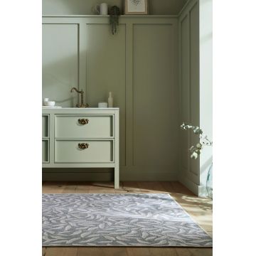 Covor Wallace Leaves Green, Flair Rugs, 200x290 cm, fibre reciclate/poliester chenille, verde