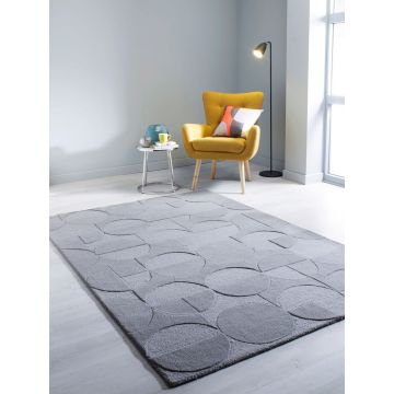 Covor Gigi Grey, Flair Rugs, 120x170 cm, lana, gri