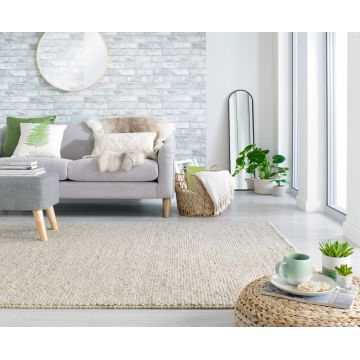Covor Minerals, Flair Rugs, 80x150 cm, lana/poliester, natural