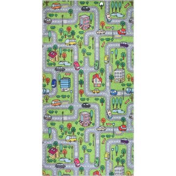 Covor pentru copii verde 100x160 cm Green Neighborhood – Vitaus