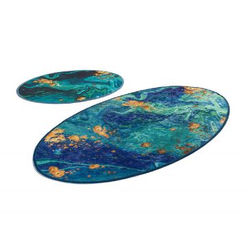 Set 2 Covorase de Baie Marbling