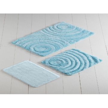 Set 3 Covorase de Baie Wave Mint (Acryl)