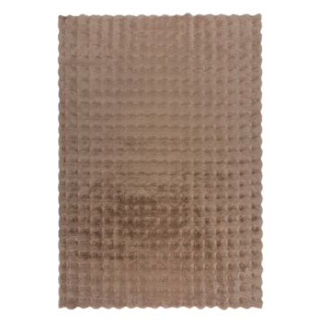 Blană maro sintetică 160x230 cm Waffle Faux Fur – Flair Rugs