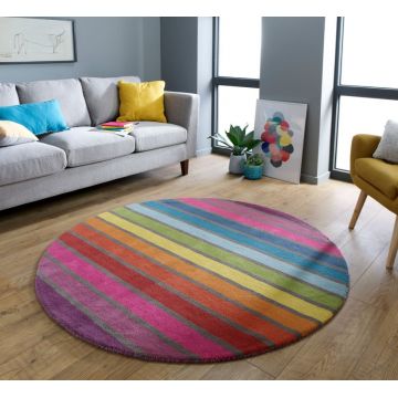 Covor Candy Multicolor 160X160 cm, rotund, Flair Rugs