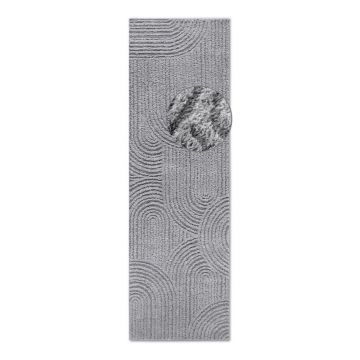 Covor tip traversă gri 80x240 cm Chappe Light Grey – Elle Decoration