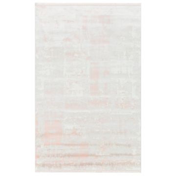 80x150 cm Covor de lux, Roz/Crem, 100% Acryl, Design Modern, Densitate 2800 gr/m2