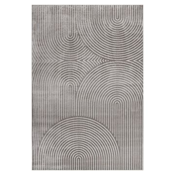 Covor gri din viscoză 140x200 cm Geode – douceur d'intérieur