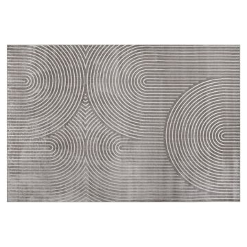 Covor gri din viscoză 140x200 cm Geode – douceur d'intérieur