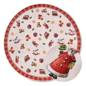 Covor roșu rotund ø 150 cm cu model de Crăciun Red Christmas – Villeroy&Boch