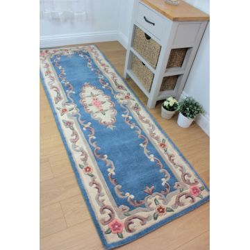 Covor traversă Aubusson Albastru 67X210 cm, Flair Rugs