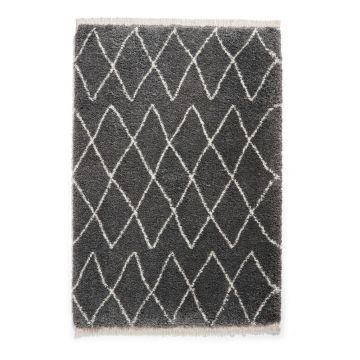 Covor gri închis 120x170 cm Boho – Think Rugs