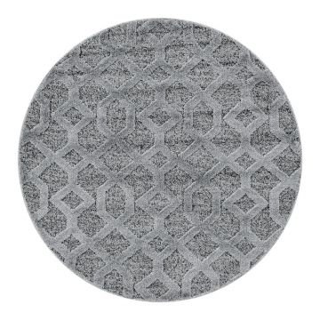 Covor gri rotund ø 120 cm Pisa – Ayyildiz Carpets