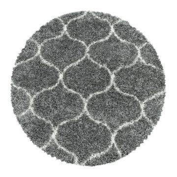 Covor gri rotund ø 120 cm Salsa – Ayyildiz Carpets