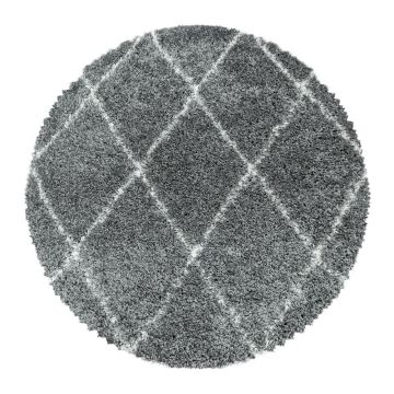 Covor gri rotund ø 160 cm Alvor – Ayyildiz Carpets