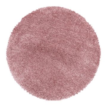 Covor roz rotund ø 160 cm Fluffy – Ayyildiz Carpets