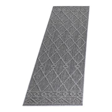 Covor tip traversă de exterior gri 80x250 cm Patara – Ayyildiz Carpets