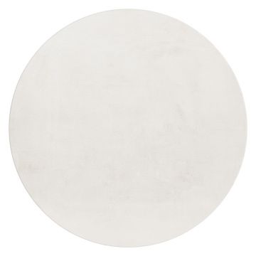 Covor crem lavabil rotund ø 120 cm Pouffy – Ayyildiz Carpets