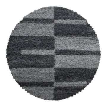 Covor gri închis rotund ø 120 cm Gala – Ayyildiz Carpets