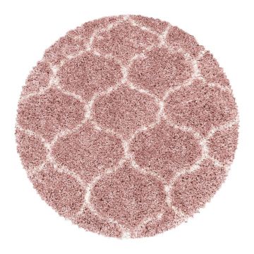 Covor roz rotund ø 120 cm Salsa – Ayyildiz Carpets