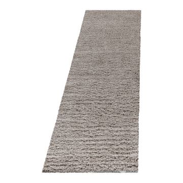 Covor tip traversă maro deschis 80x250 cm Fluffy – Ayyildiz Carpets