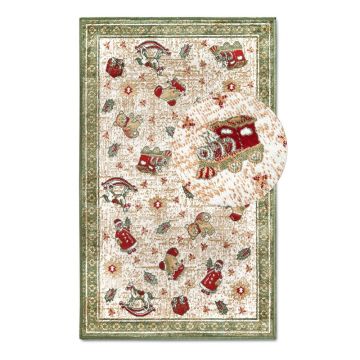 Covor verde din amestec de bumbac 50x80 cm cu model de Crăciun Toy's Delight Green Christmas – Villeroy&Boch