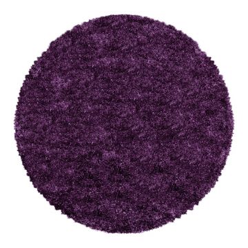 Covor violet rotund ø 120 cm Fluffy – Ayyildiz Carpets