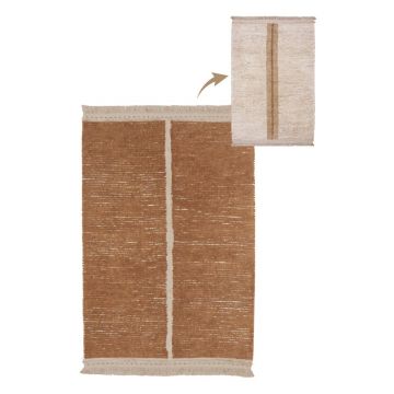 Covor cărămiziu/bej din bumbac 170x240 cm Duetto Toffee – Lorena Canals