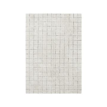 Covor crem lavabil/țesut manual din bumbac 120x160 cm Mosaic – Lorena Canals