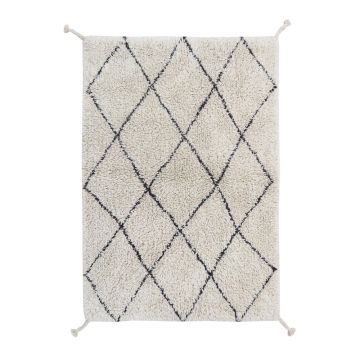 Covor crem lavabil/țesut manual din bumbac 70x100 cm Mini Bereber – Lorena Canals Covor crem lavabil/țesut manual din bumbac 70x100 cm Mini Bereber – Lorena Canals